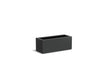 Adezz Carrez Aluminium Plantenbak Rechthoek 100 x 40 x 40 cm Zwartgrijs