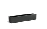 Adezz Carrez Aluminium Plantenbak Rechthoek 200 x 40 x 40 cm Zwartgrijs