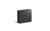 Adezz Carrez Aluminium Plantenbak Rechthoek 90 x 30 x 80 cm Zwartgrijs