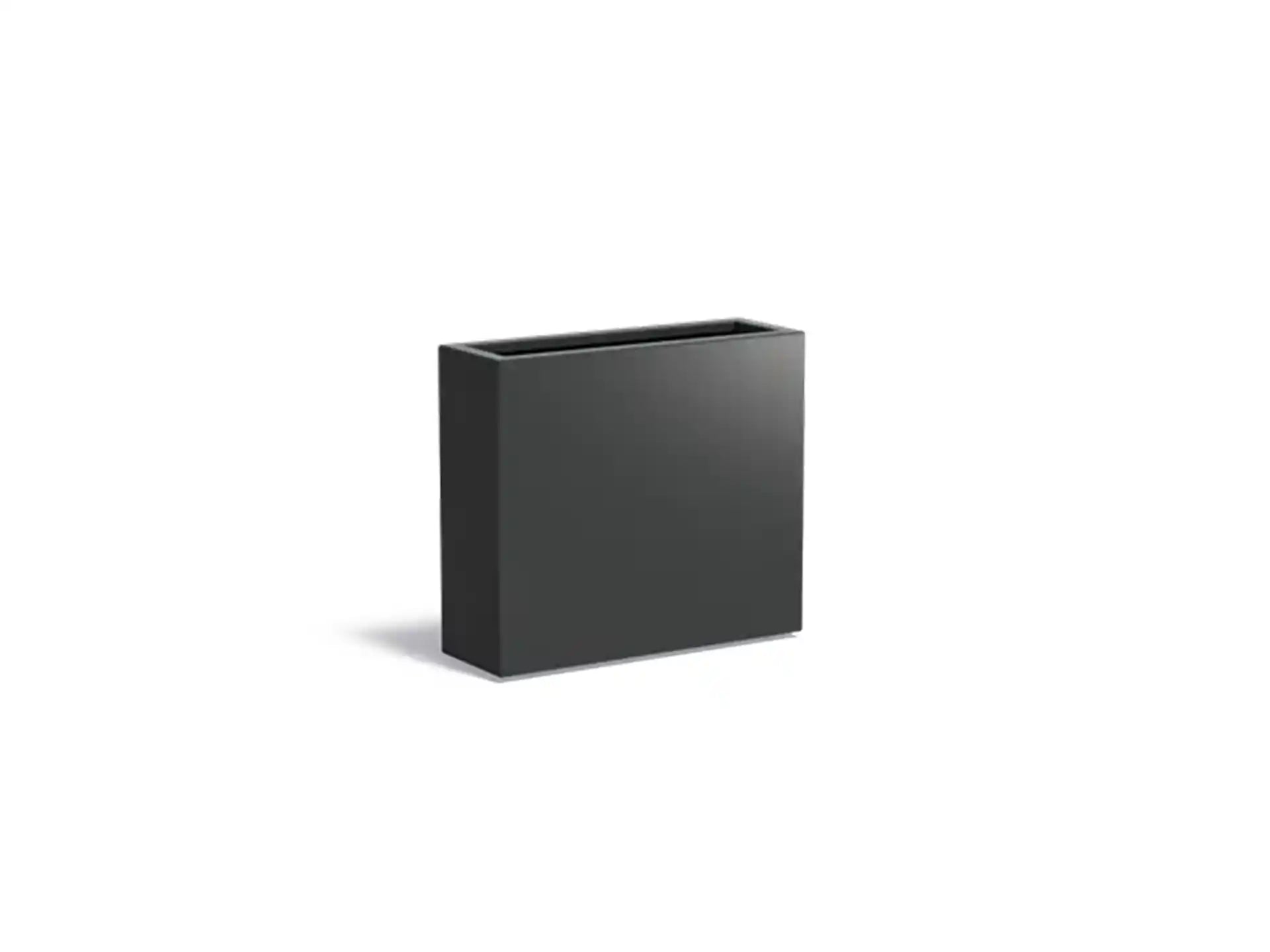 Adezz Carrez Aluminium Plantenbak Rechthoek 90 x 30 x 80 cm Zwartgrijs