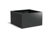 Adezz Carrez Aluminium Plantenbak Vierkant 140 x 140 x 80 cm Zwartgrijs