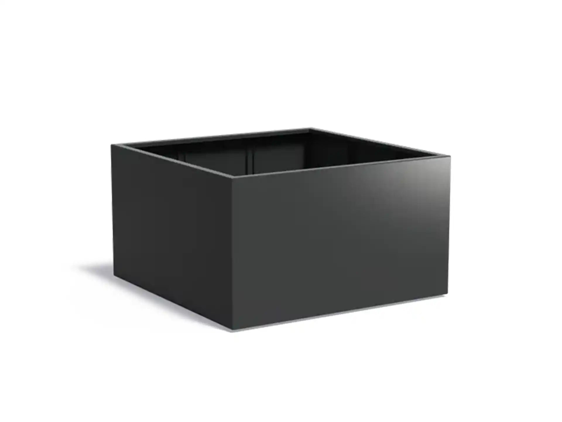 Adezz Carrez Aluminium Plantenbak Vierkant 140 x 140 x 80 cm Zwartgrijs
