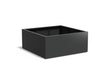 Adezz Carrez Aluminium Plantenbak Vierkant 140 x 140 x 60 cm Zwartgrijs