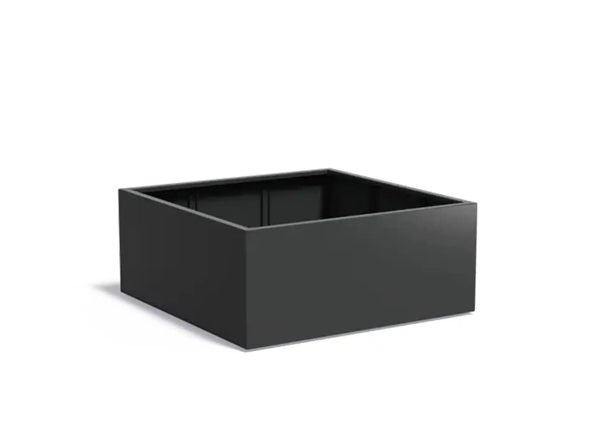 Adezz Carrez Aluminium Plantenbak Vierkant 140 x 140 x 60 cm Zwartgrijs