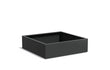 Adezz Carrez Aluminium Plantenbak Vierkant 140 x 140 x 40 cm Zwartgrijs