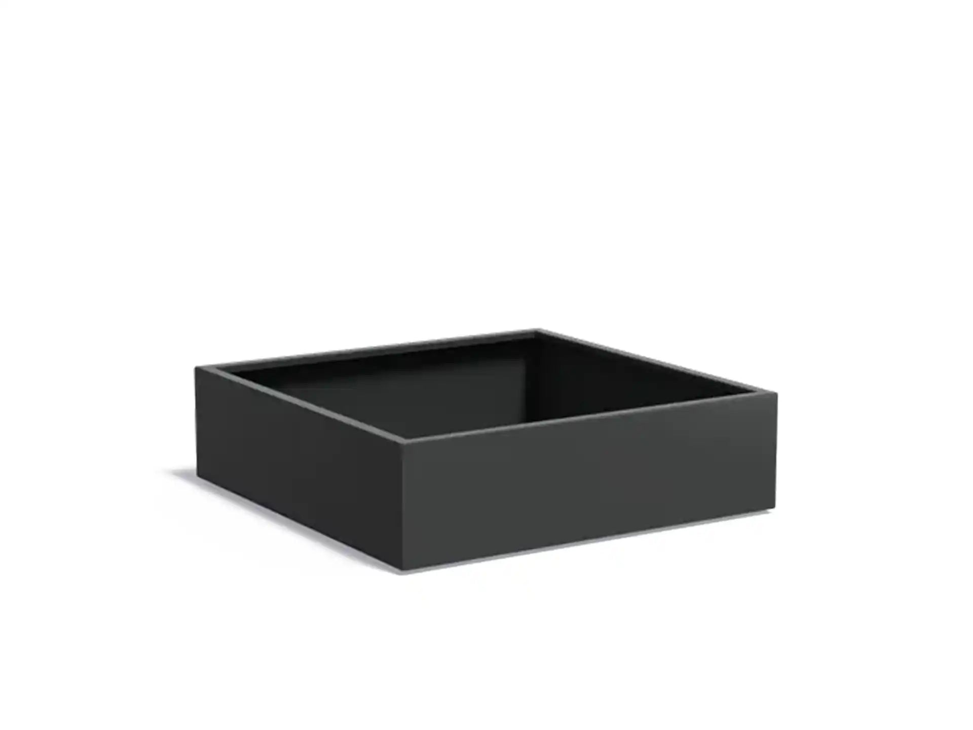 Adezz Carrez Aluminium Plantenbak Vierkant 140 x 140 x 40 cm Zwartgrijs