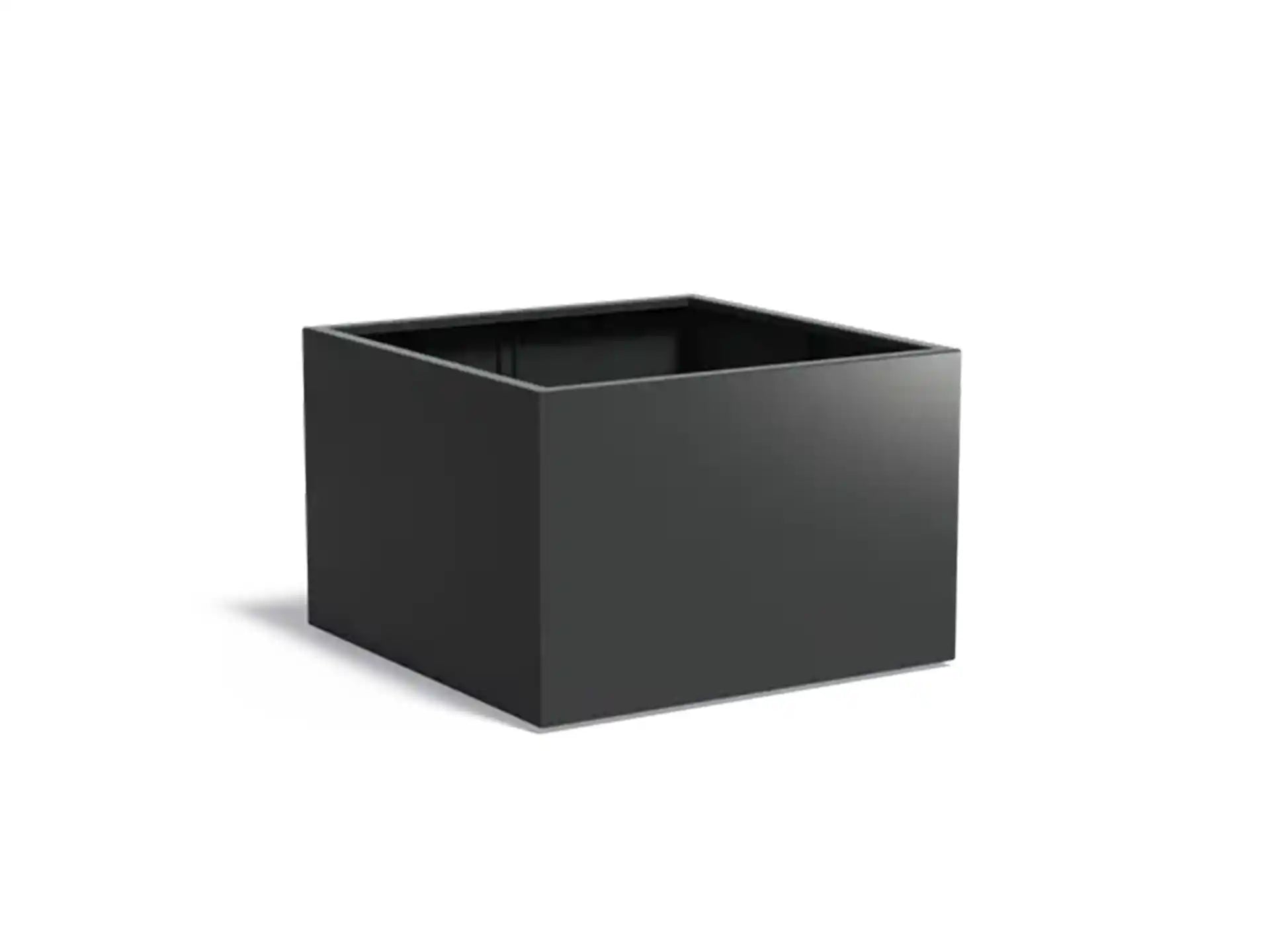 Adezz Carrez Aluminium Plantenbak Vierkant 120 x 120 x 80 cm Zwartgrijs