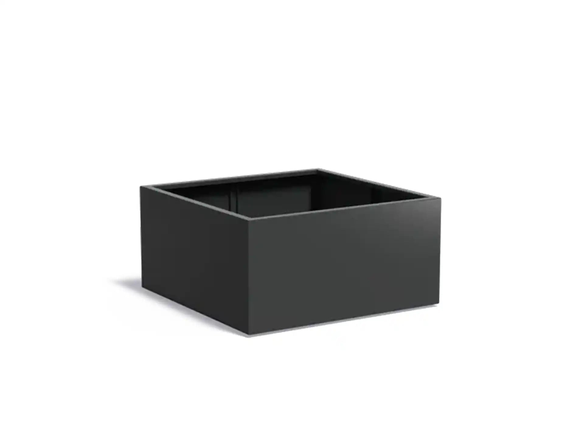 Adezz Carrez Aluminium Plantenbak Vierkant 120 x 120 x 60 cm Zwartgrijs