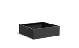 Adezz Carrez Aluminium Plantenbak Vierkant 120 x 120 x 40 cm Zwartgrijs