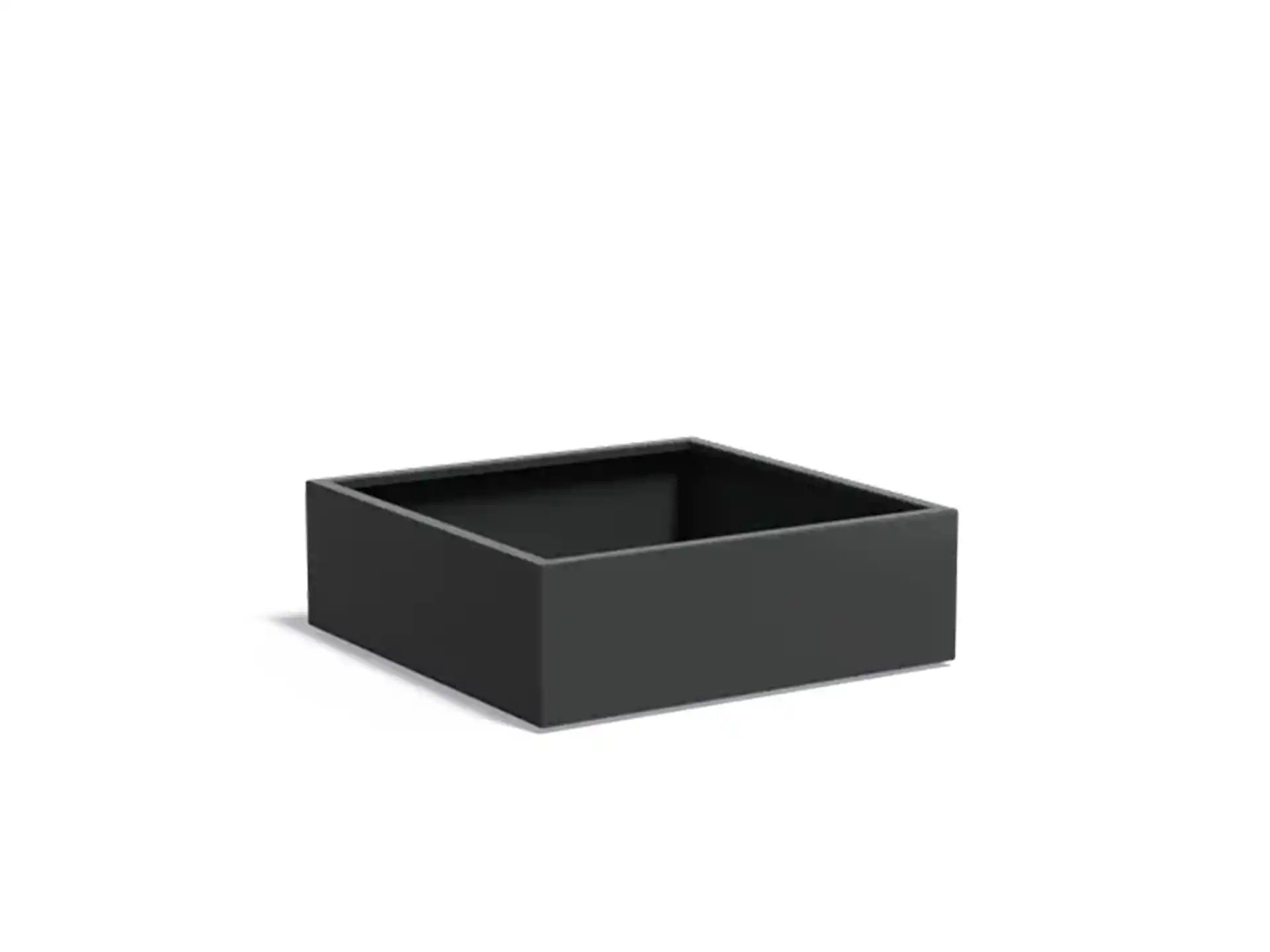 Adezz Carrez Aluminium Plantenbak Vierkant 120 x 120 x 40 cm Zwartgrijs