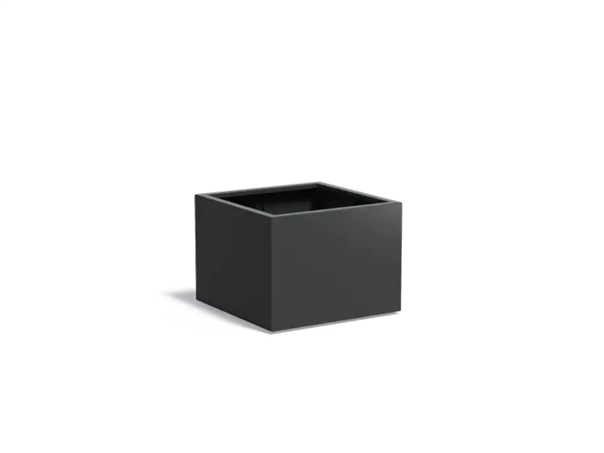 Adezz Carrez Aluminium Plantenbak Vierkant 80 x 80 x 60 cm Zwartgrijs