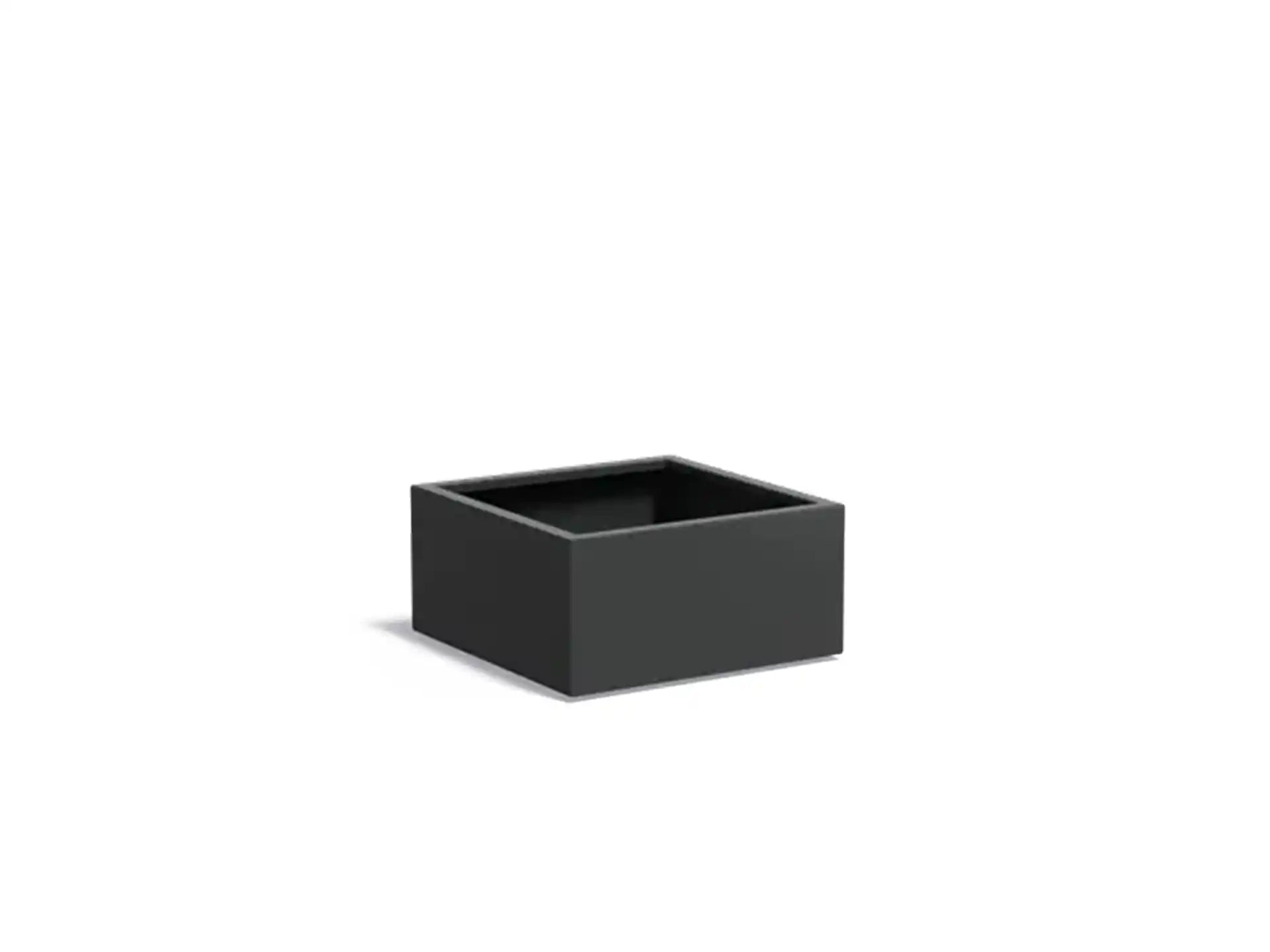 Adezz Carrez Aluminium Plantenbak Vierkant 80 x 80 x 40 cm Zwartgrijs