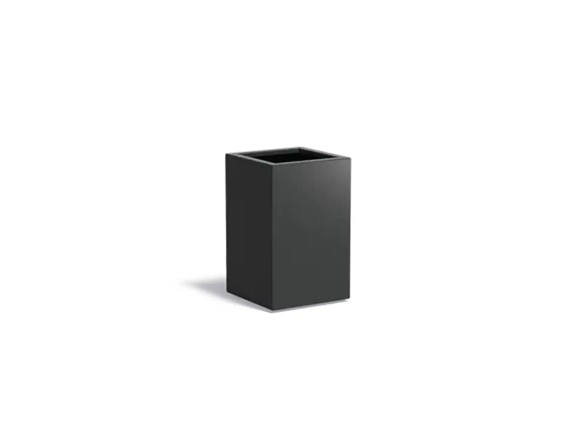 Adezz Carrez Aluminium Plantenbak Vierkant 50 x 50 x 80 cm Zwartgrijs