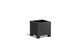 Adezz Carrez Aluminium Plantenbak met Poten Vierkant 60 x 60 x 60 cm Zwartgrijs