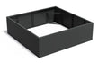 Adezz Carrez Aluminium Plantenbak Vierkant zonder Bodem 200 x 200 x 60 cm Zwartgrijs