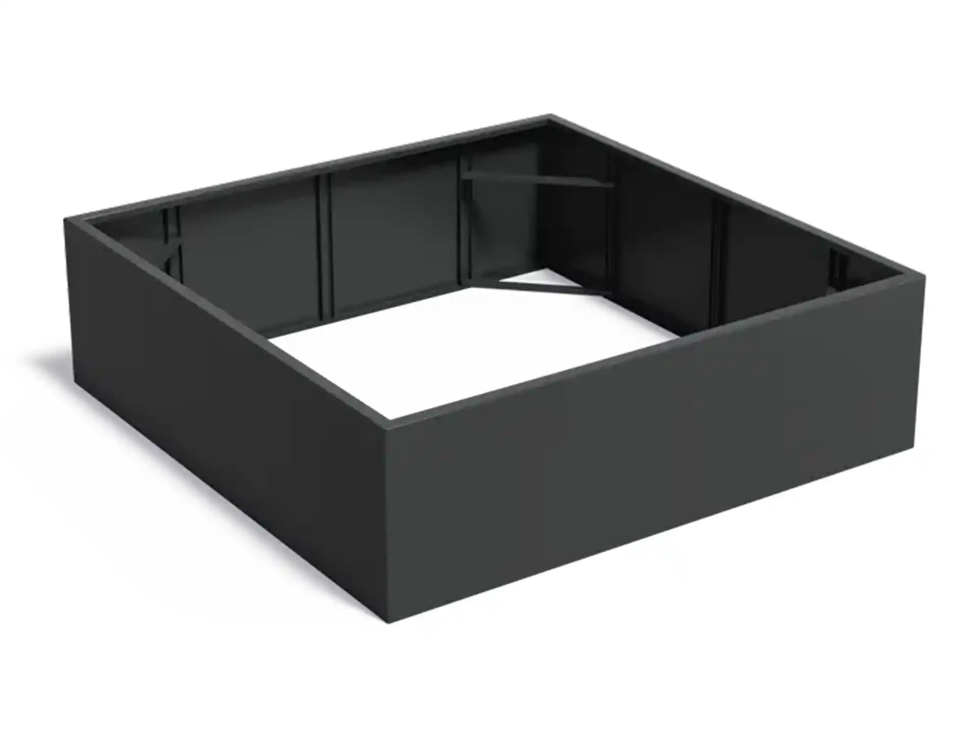 Adezz Carrez Aluminium Plantenbak Vierkant zonder Bodem 200 x 200 x 60 cm Zwartgrijs