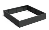 Adezz Carrez Aluminium Plantenbak Vierkant zonder Bodem 200 x 200 x 40 cm Zwartgrijs