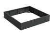Adezz Carrez Aluminium Plantenbak Vierkant zonder Bodem 200 x 200 x 40 cm Zwartgrijs