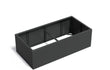 Adezz Carrez Aluminium Plantenbak Rechthoek zonder Bodem 200 x 100 x 60 cm Zwartgrijs