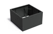Adezz Carrez Aluminium Plantenbak Vierkant zonder Bodem 140 x 140 x 80 cm Zwartgrijs