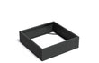Adezz Carrez Aluminium Plantenbak Vierkant zonder Bodem 140 x 140 x 40 cm Zwartgrijs