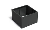 Adezz Carrez Aluminium Plantenbak Vierkant zonder Bodem 120 x 120 x 80 cm Zwartgrijs