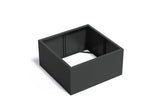 Adezz Carrez Aluminium Plantenbak Vierkant zonder Bodem 120 x 120 x 60 cm Zwartgrijs