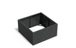 Adezz Carrez Aluminium Plantenbak Vierkant zonder Bodem 120 x 120 x 60 cm Zwartgrijs