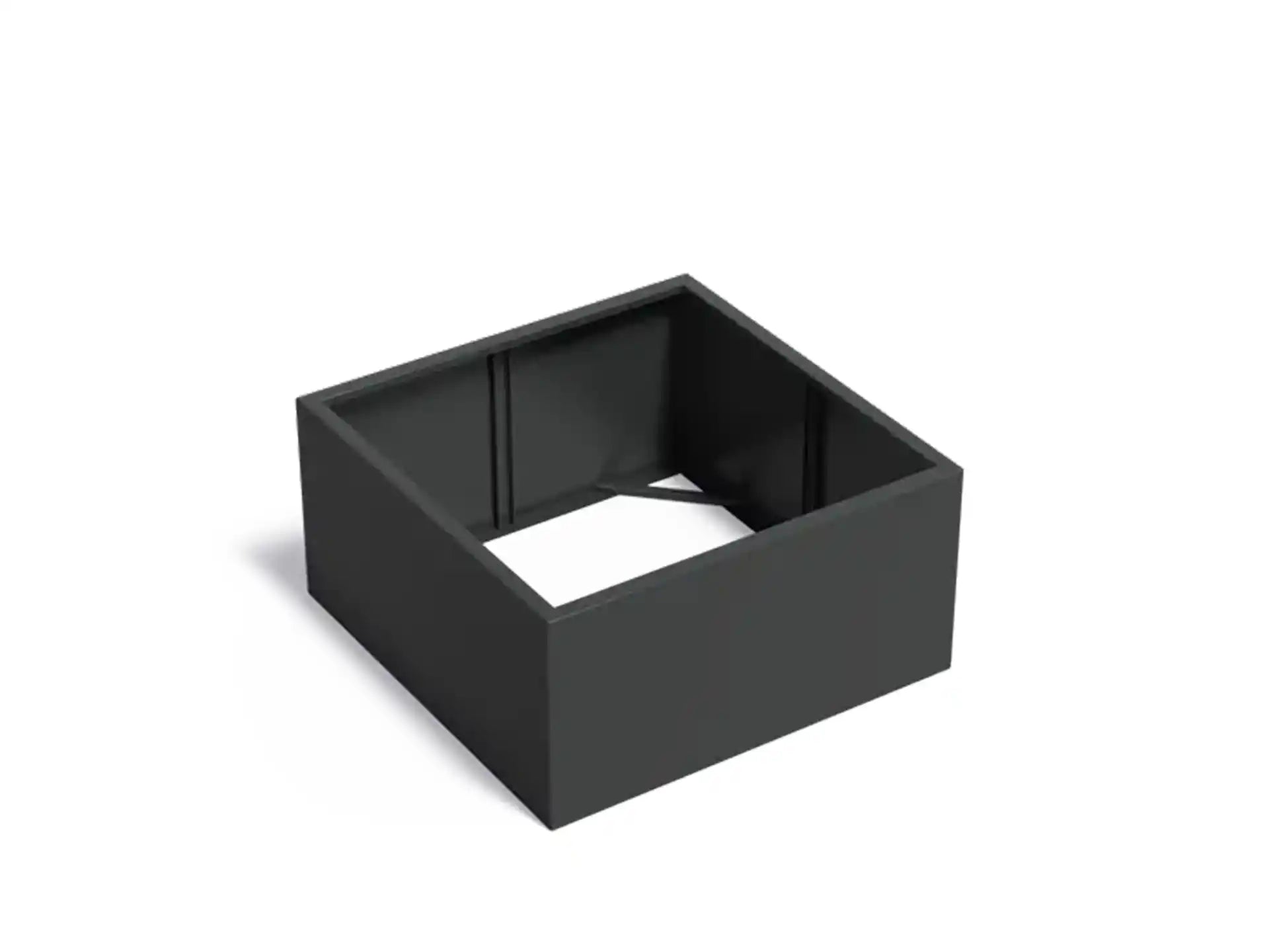 Adezz Carrez Aluminium Plantenbak Vierkant zonder Bodem 120 x 120 x 60 cm Zwartgrijs