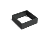 Adezz Carrez Aluminium Plantenbak Vierkant zonder Bodem 120 x 120 x 40 cm Zwartgrijs