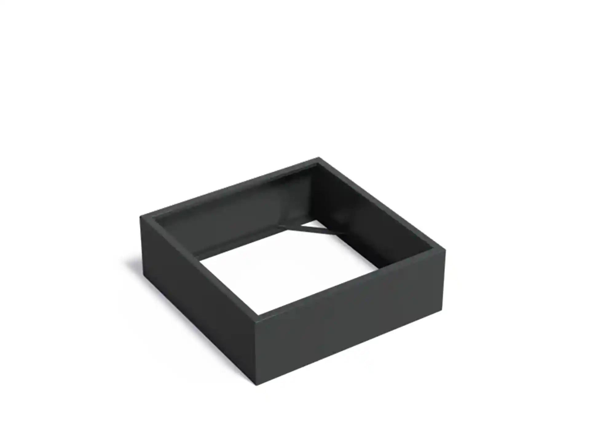 Adezz Carrez Aluminium Plantenbak Vierkant zonder Bodem 120 x 120 x 40 cm Zwartgrijs