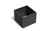 Adezz Carrez Aluminium Plantenbak Vierkant zonder Bodem 100 x 100 x 80 cm Zwartgrijs