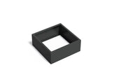 Adezz Carrez Aluminium Plantenbak Vierkant zonder Bodem 100 x 100 x 40 cm Zwartgrijs