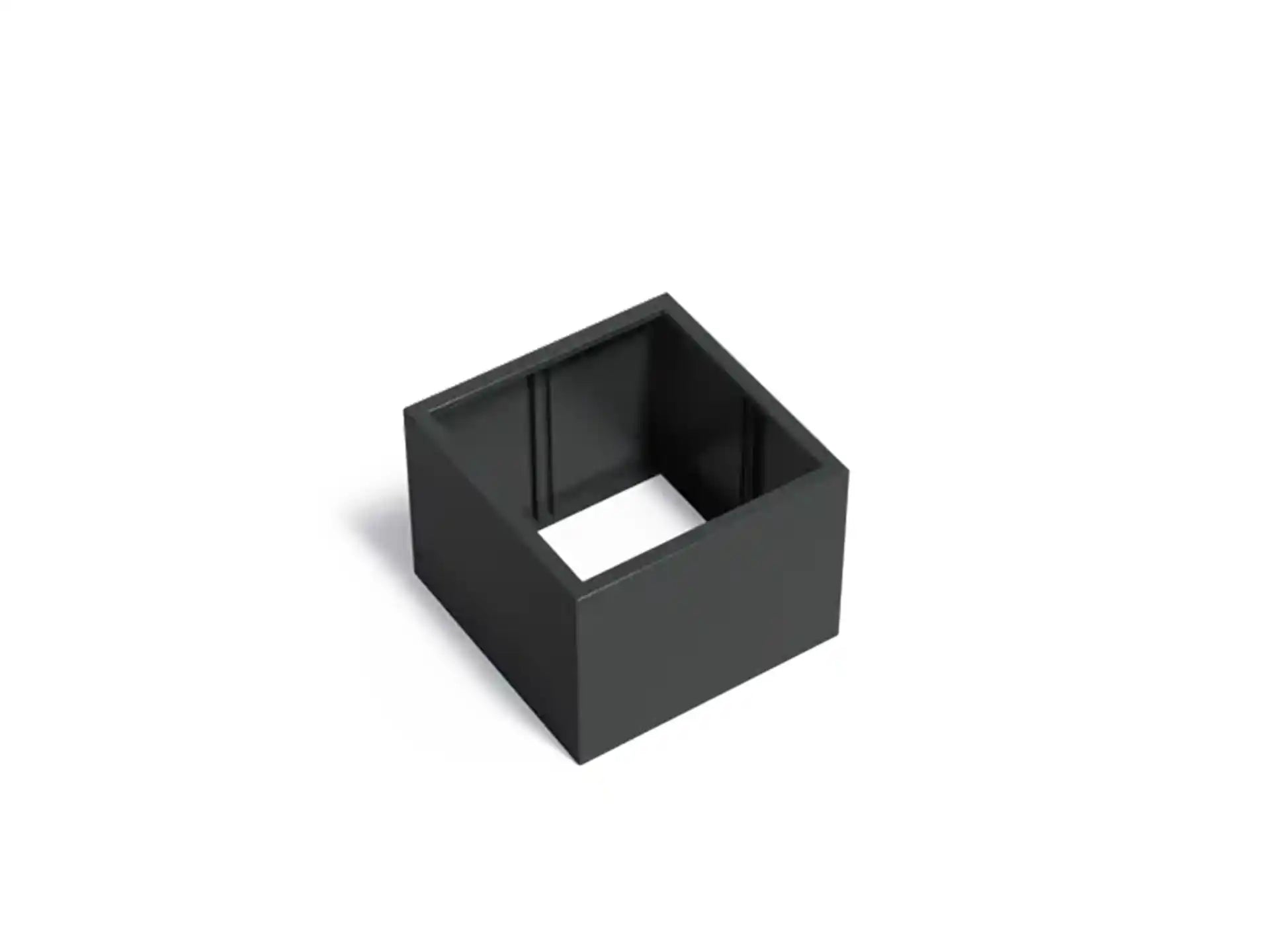 Adezz Carrez Aluminium Plantenbak Vierkant zonder Bodem 80 x 80 x 60 cm Zwartgrijs