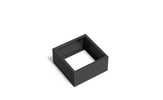 Adezz Carrez Aluminium Plantenbak Vierkant zonder Bodem 80 x 80 x 40 cm Zwartgrijs
