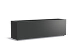 Adezz Carrez Aluminium Plantenbak Rechthoek met Wielen 200 x 50 x 60 cm Zwartgrijs