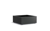 Adezz Carrez Aluminium Plantenbak Vierkant met Wielen 100 x 100 x 40 cm Zwartgrijs