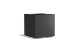 Adezz Carrez Aluminium Plantenbak Vierkant met Wielen 80 x 80 x 80 cm Zwartgrijs