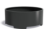Adezz Circum Aluminium Plantenbak Rond met Poten 200 x 200 x 80 cm Zwartgrijs