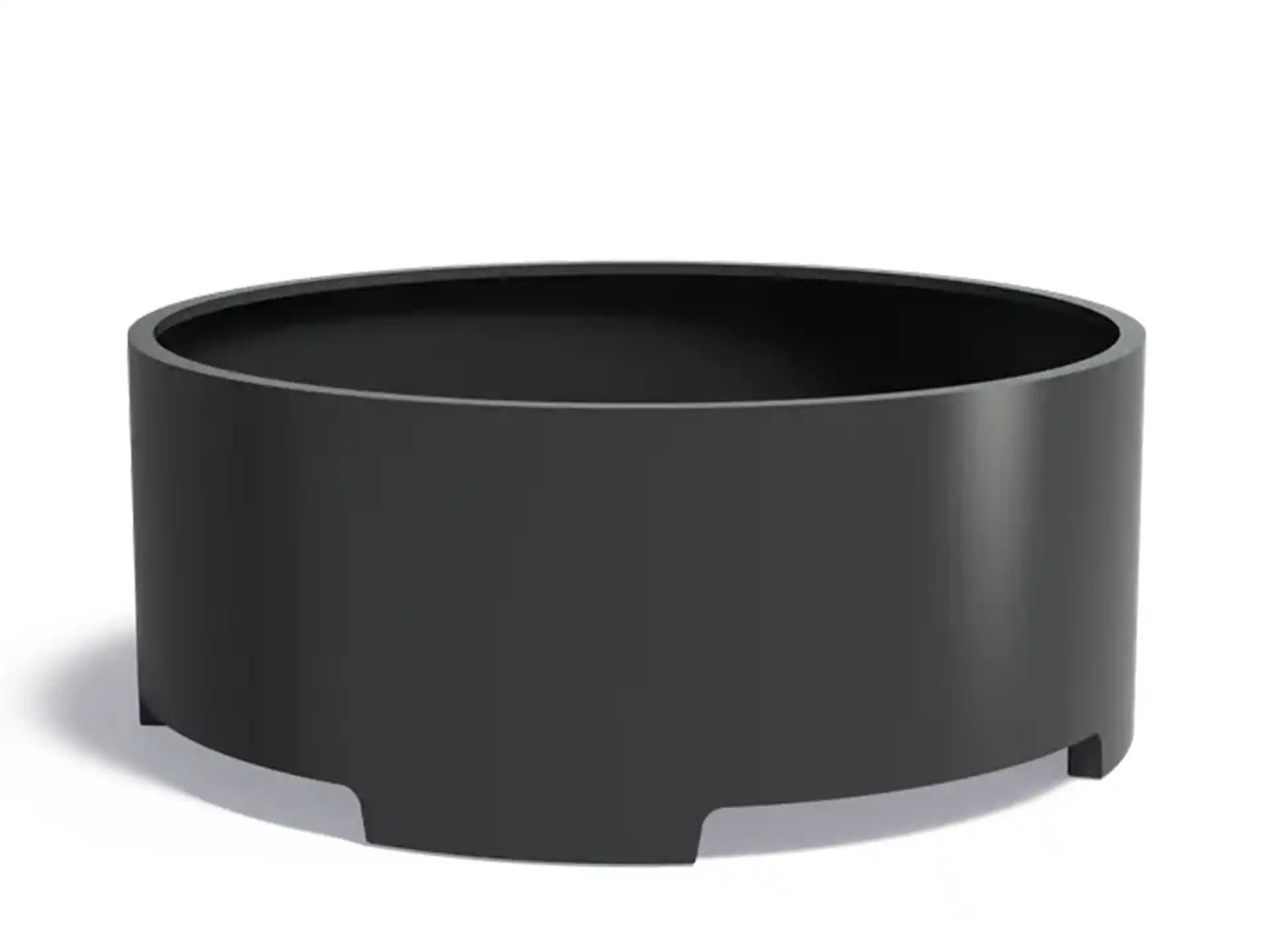 Adezz Circum Aluminium Plantenbak Rond met Poten 200 x 200 x 80 cm Zwartgrijs