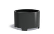 Adezz Circum Aluminium Plantenbak Rond met Poten 120 x 120 x 80 cm Zwartgrijs