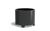 Adezz Circum Aluminium Plantenbak Rond met Poten 100 x 100 x 80 cm Zwartgrijs
