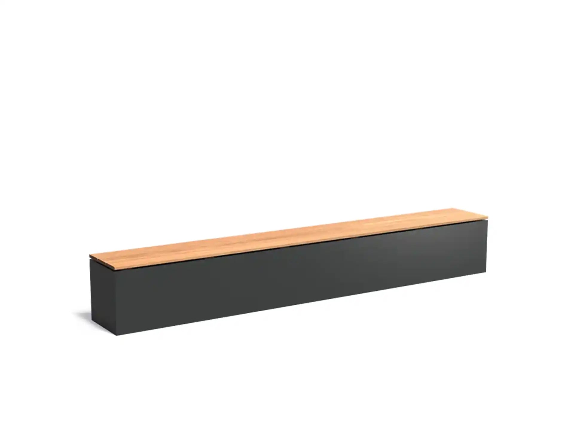 Adezz Sokkel met zitting van aluminium 300 x 40 x 43 cm