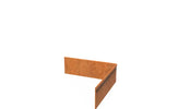Adezz Kantopsluiting cortenstaal hoek geplet binnen 30 x 30 x 10 cm - 2 mm