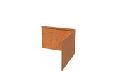 Adezz Kantopsluiting cortenstaal hoek geplet buiten 30 x 30 x 20 cm - 3 mm