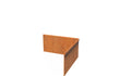Adezz Kantopsluiting cortenstaal hoek geplet binnen 30 x 30 x 15 cm - 3 mm
