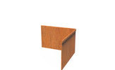 Adezz Kantopsluiting cortenstaal hoek geplet binnen 30 x 30 x 20 cm - 2 mm