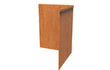 Adezz Kantopsluiting cortenstaal hoek geplet binnen 30 x 30 x 39 cm - 3 mm