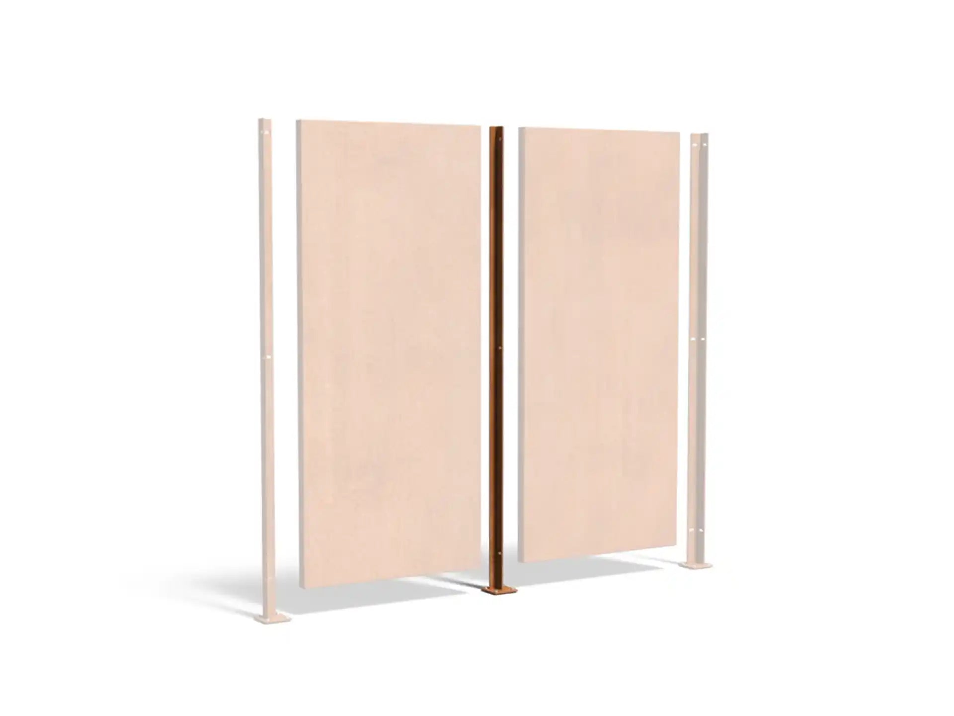 Adezz palen voor de decoratieve tuinpanelen van cortenstaal 10,6 x 6 x 270 cm