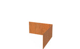 Adezz Kantopsluiting cortenstaal hoek recht buiten 30 x 30 x 10 cm - 2 mm